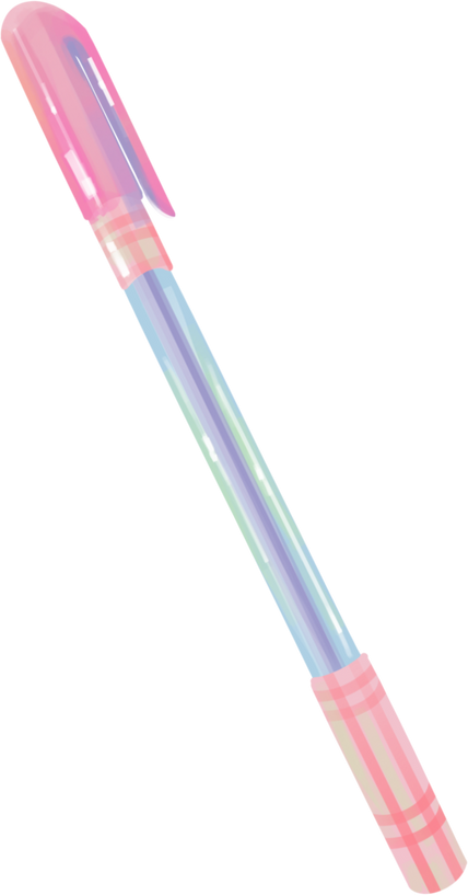 Dreamy Soft Painterly Holographic Pen