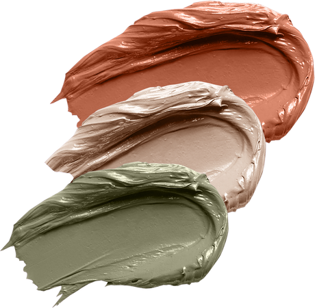 Brown, Beige and Olive Green Paint Brushes